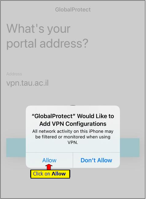 Installing a VPN client on iPhone