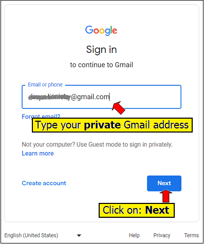 Backup emails from mail server to private Gmail account