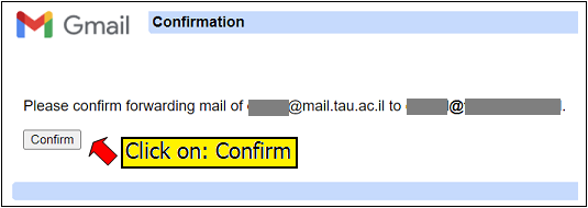Set up a forward from mail.tau 