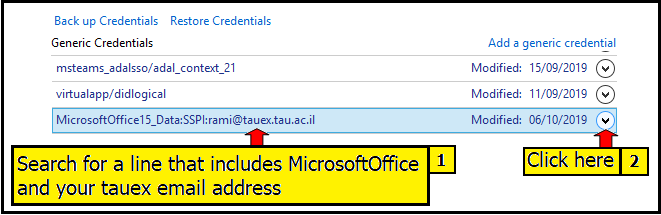 Update password in Outlook 2016 and lower