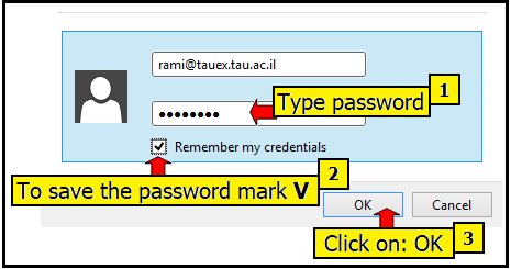 Update password in Outlook 2016 and lower