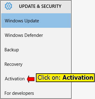 Activating Windows 10 